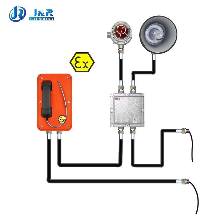 Взрывозащищённый телефон J&R JREX103-CB-HB-SIP
